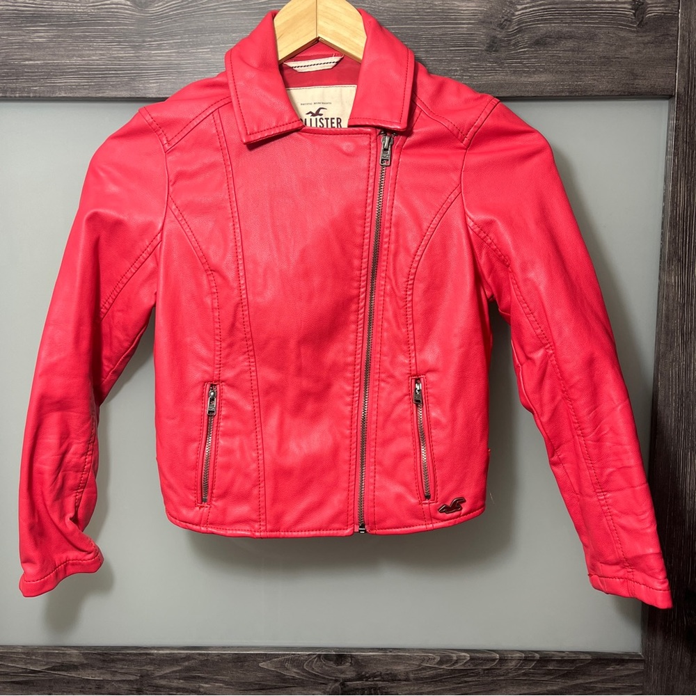Hollister Faux Leather Motorcycle Jacket